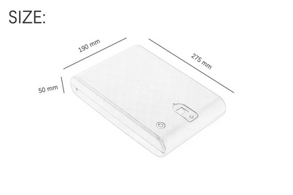 Mini Safe, Portable Storage Box with Fingerprint Lock