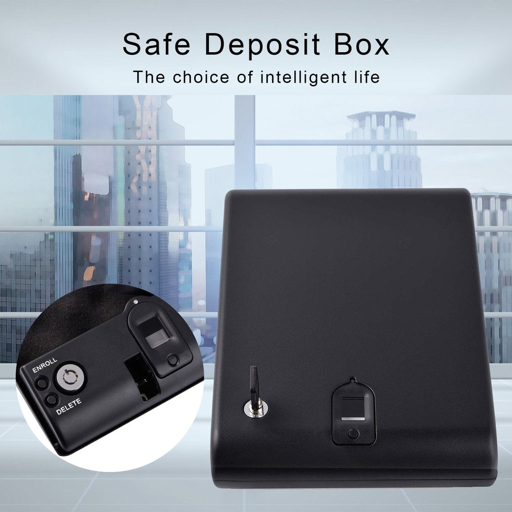 Mini Safe, Portable Storage Box with Fingerprint Lock
