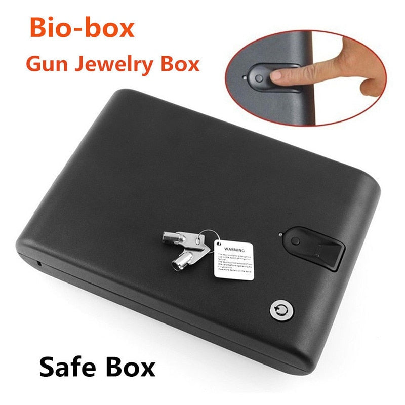 Mini Safe, Portable Storage Box with Fingerprint Lock